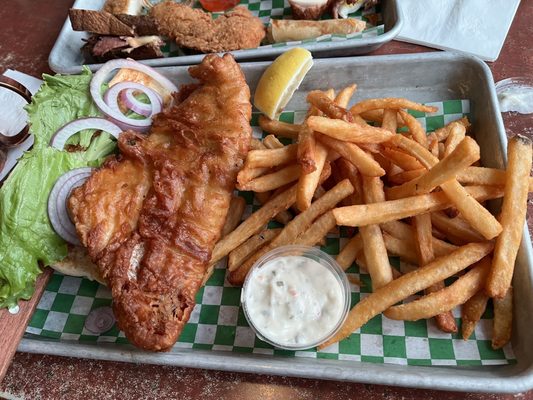 Walleye sandwich.