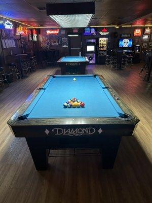 Diamond pool tables