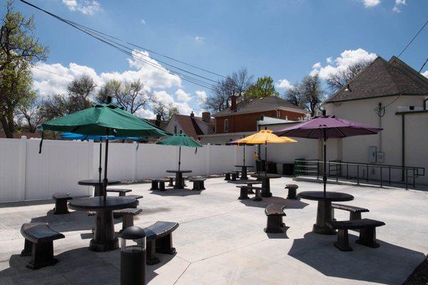 Spacious outdoor patio for those spring, summer and fall parties!