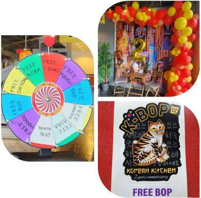 It's their 2nd year anniversary, and they had a spin the wheel giveaway. I think I won the best prize!!