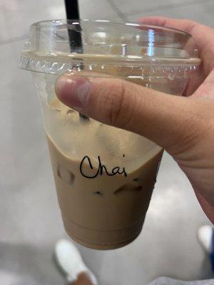 iced chai latte