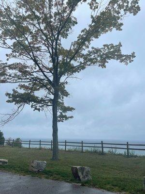 Windy, rainy day @ Orchard Beach State Park