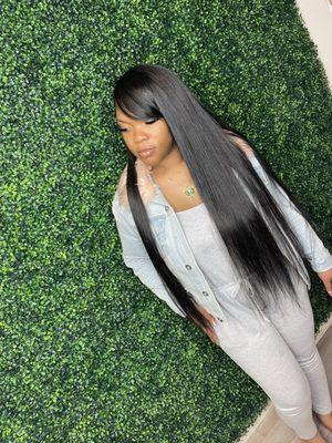 Signature sew in weave