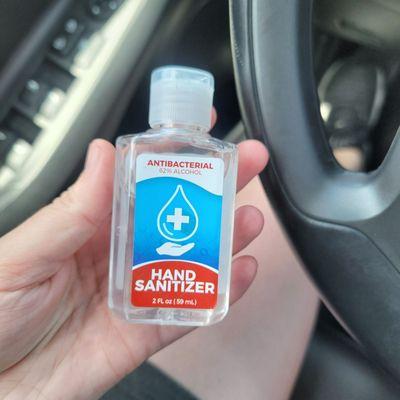 I bought hand sanitizer for $1.07