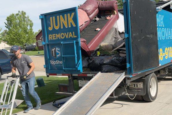 Old furniture removal is our bread and butter.