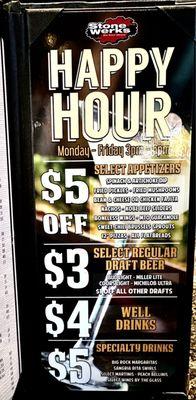 Happy Hour Menu