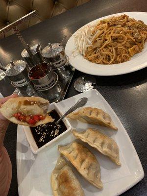 Gyoza and Chicken Pad Thai, YES PLEASE!