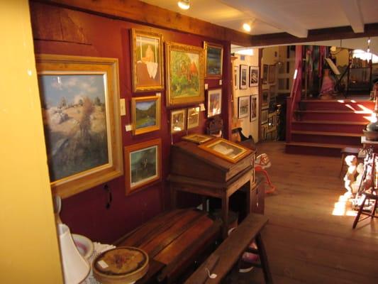 Art, photographs and period pieces are beautifully displayed throughout the shop.