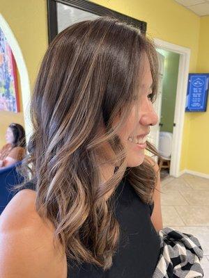 Natural highlights and coloring