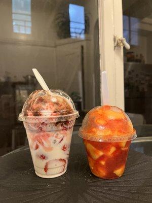 Fresas con crema & mini mangonada