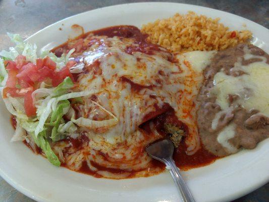 Flat enchiladas, perfect.