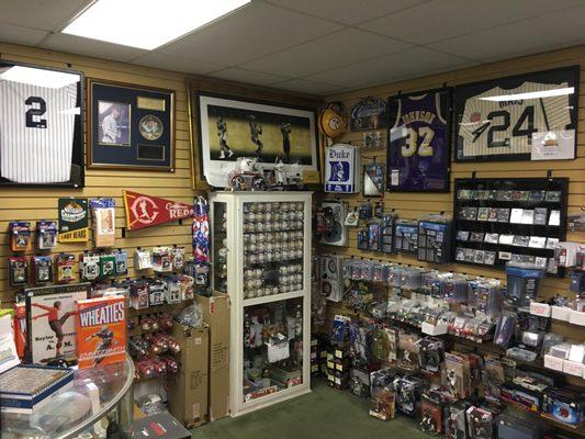 Sports memorabilia.