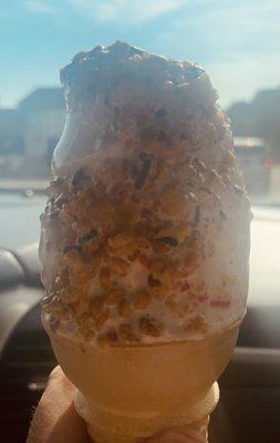 A quickly melting cone- 90 degree day treat!