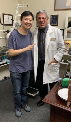 Ken Jeong (Dr Ken) . Always a fun day when Ken Jeong visits the office!