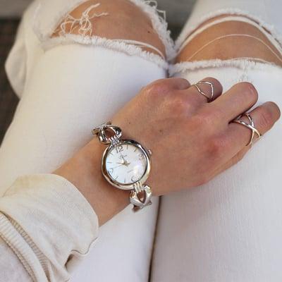 What time is it? Spring time! Time to break out the white denim and some wrist candy!