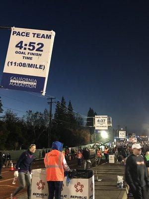 Pace markers