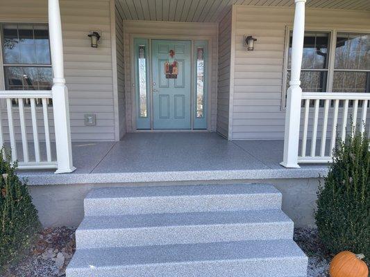 Front porch resurfacing