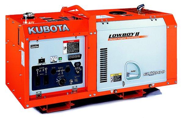 Kubota Low Boy. Lowest heigth of all diesel gensets - on 27 inches tall, 48 inches long, 24 inches wide.