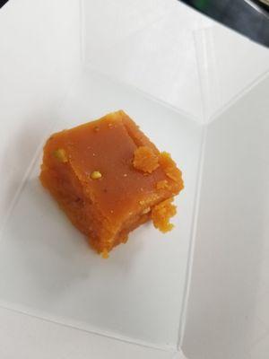 mohan mithai (bit of a dessert), $1.50