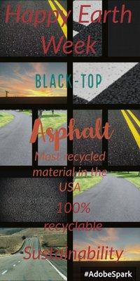 Asphalt Fact 101: Most recycled material in the USA.