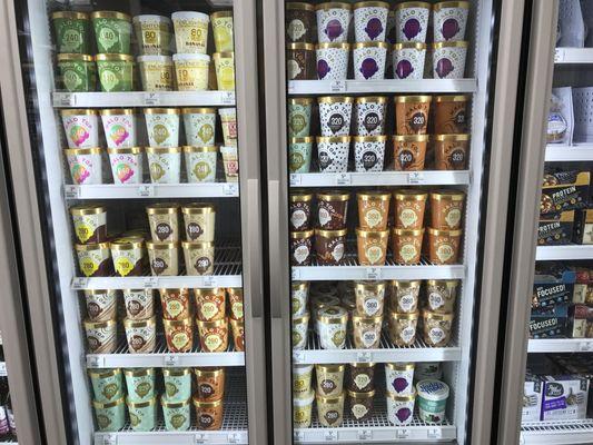 Halo Top and Nada Moo. Was told they would start to carry the non-dairy Halo Top soon