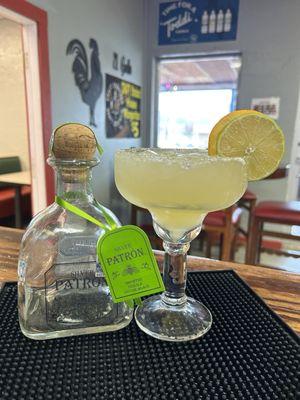 The "El Gallo" Signature top shelf Margarita!  We named it after Beto Cienega's El Gallo Lounge back in the late 80's and 90's.