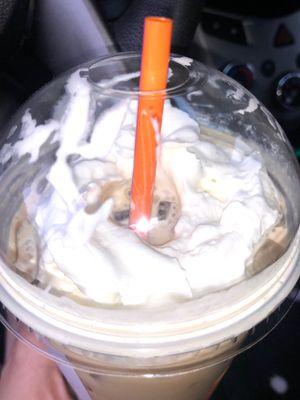 30 cent whipped cream on top of the 4.18 priced iced coffee already ...