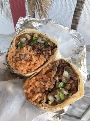 Carne asada burrito