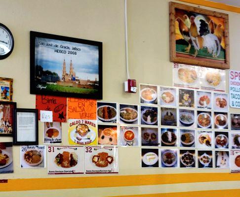 Wall of food