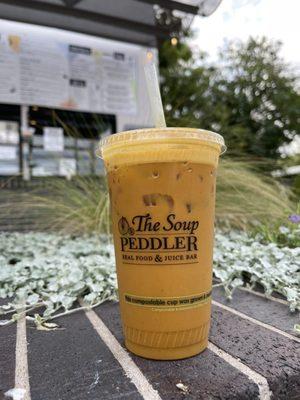 Iced golden Mylk with cold brew