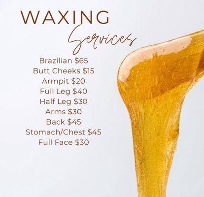 Wax menu