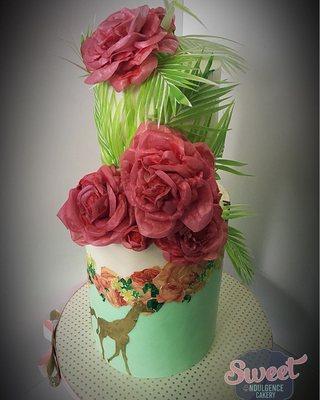 Glam safari cake