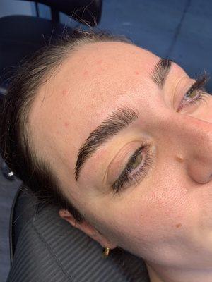 Eyebrow Lamination with Eyebrow Shaping