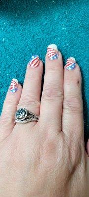 I asked for red, white and blue! Love them!! #colorstreet #newagenails&body