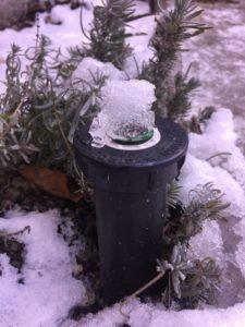 Irrigation system winterization service.