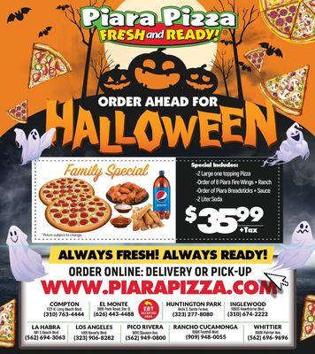 Halloween Pizza Deals!