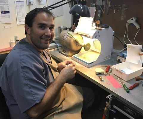 Nathon creating excellent results in the Denture and Partial Department