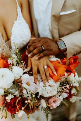 The gel x nails I got done for my wedding!