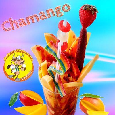 Chamngo.. Fresh Mango with chile powder and chamoy