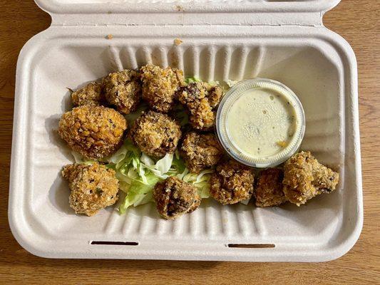 Breaded Mushrooms (with housemade tartar sauce; breading could use some salt) - VN