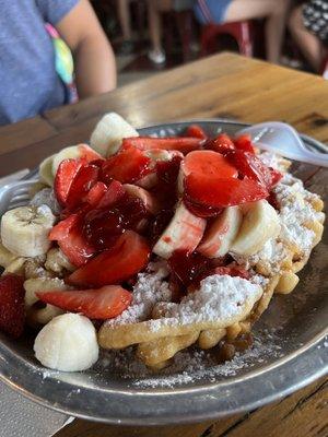 Classic Funnel Cake with toppings