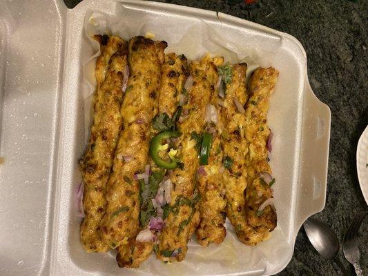 Chicken cheese kabab