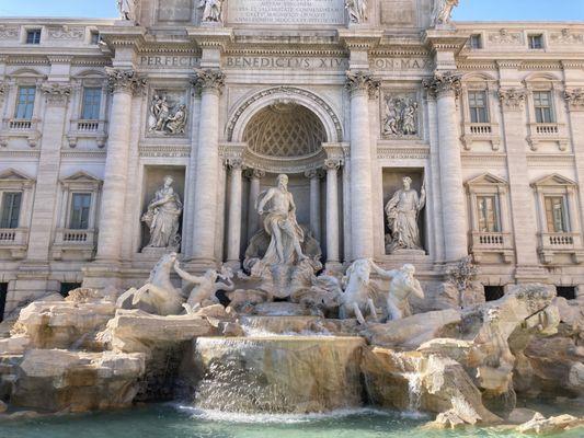 We stayed in a great hotel right near Trevi Fountain.