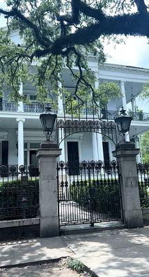 Front entrance of Buckner Mansion.