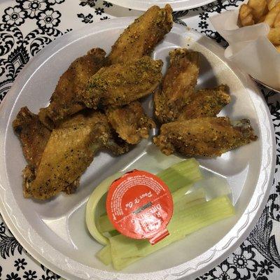 Dry rub lemon pepper wings