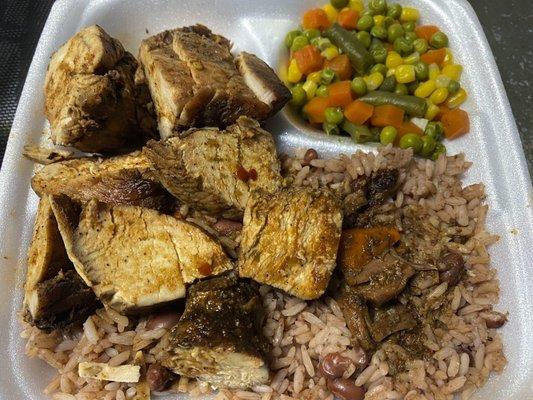 White Jerk Chicken Meal