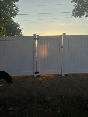 With a new gate!!