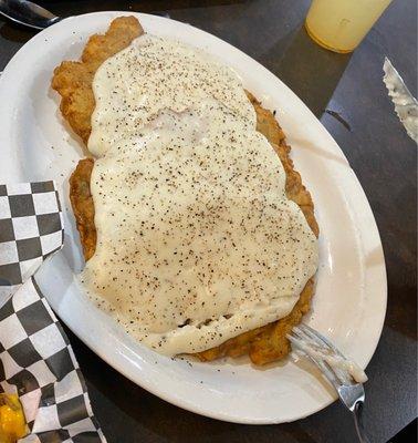 Double chicken fried steak