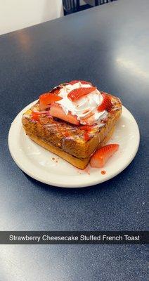 Srawberry cheesecake stuffed french toast