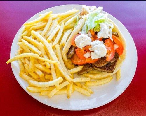 Gyro and Fries